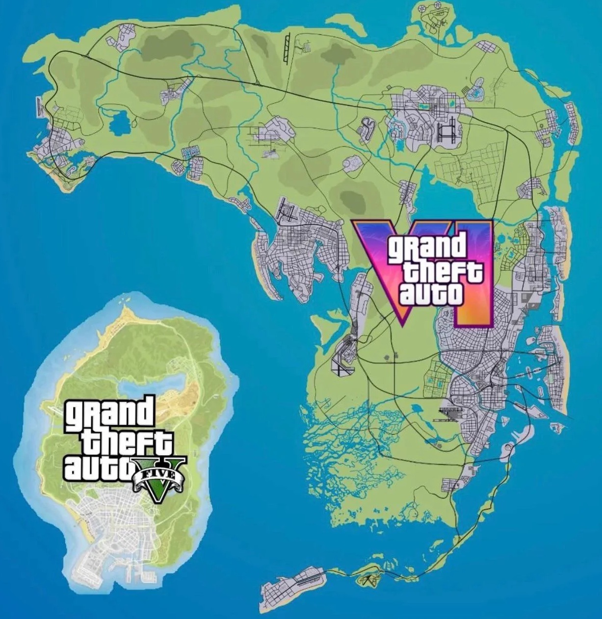 How Big is the GTA 6 Map Compared to GTA V